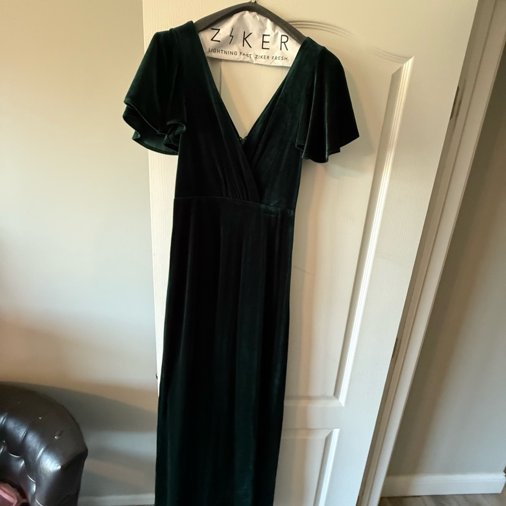 Lulu's Deep Green Maxi Dress